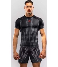 Venum Demon Short Sleeve Rashguard - Black/Grey