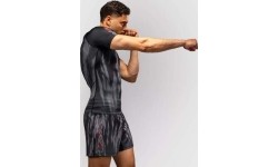 Venum Demon Short Sleeve Rashguard - Black/Grey