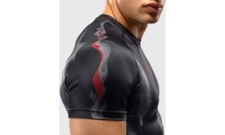 Venum Demon Short Sleeve Rashguard - Black/Grey
