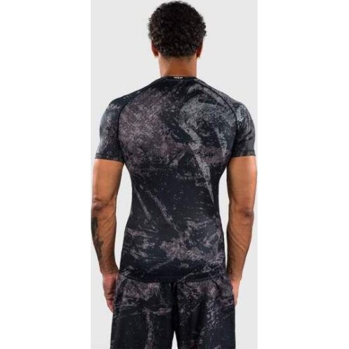 Venum Rage & Workout Short Sleeve Rashguard - Black/Grey