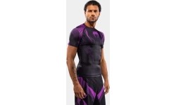 Venum No-Gi 6.0 Short Sleeve Rashguard - Black/Purple