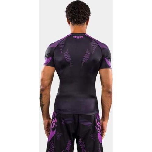 Venum No-Gi 6.0 Short Sleeve Rashguard - Black/Purple
