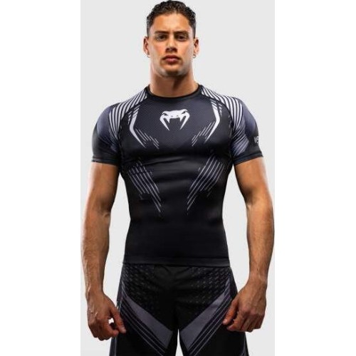 Venum No-Gi 6.0 Short Sleeve Rashguard - Black/White