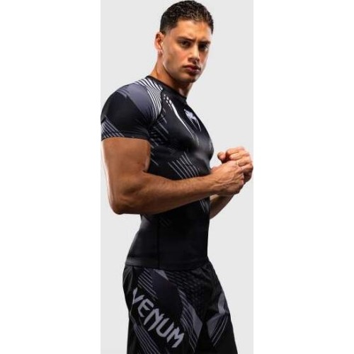 Venum No-Gi 6.0 Short Sleeve Rashguard - Black/White