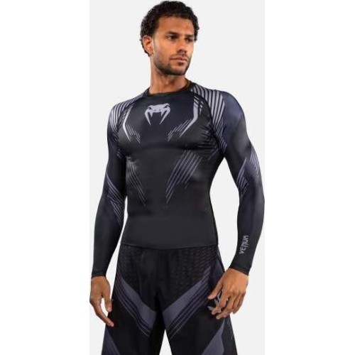 Venum No-Gi 6.0 Long Sleeve Rashguard - Black/Grey