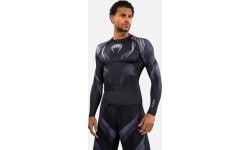 Venum No-Gi 6.0 Long Sleeve Rashguard - Black/Grey