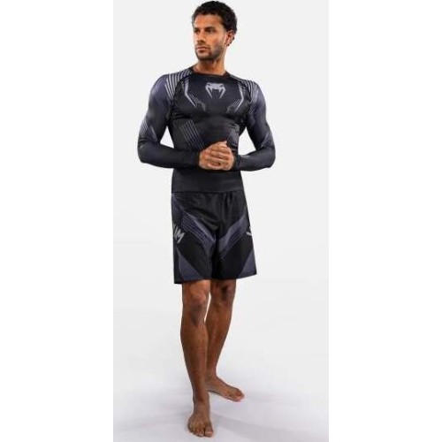 Venum No-Gi 6.0 Long Sleeve Rashguard - Black/Grey