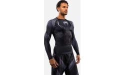 Venum No-Gi 6.0 Long Sleeve Rashguard - Black/Grey