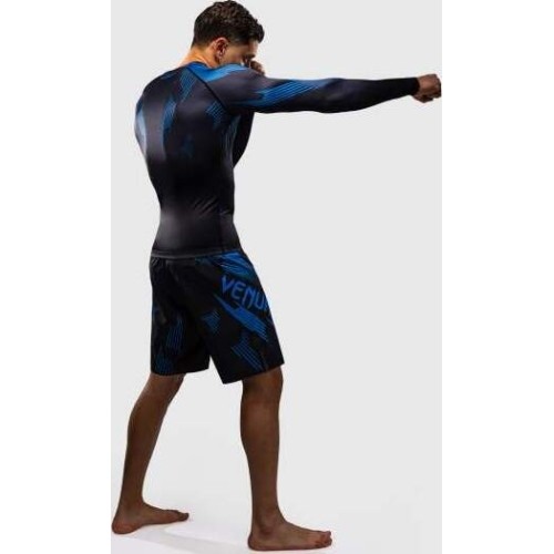 Venum No-Gi 6.0 Long Sleeve Rashguard - Black/Blue