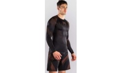Venum No-Gi 6.0 Long Sleeve Rashguard - Black/Brown