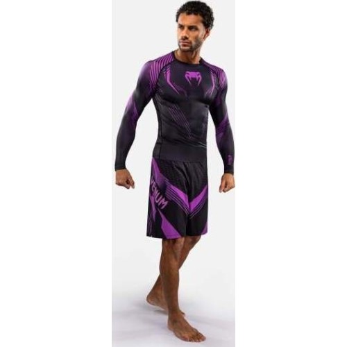 Venum No-Gi 6.0 Long Sleeve Rashguard - Black/Purple