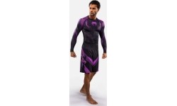 Venum No-Gi 6.0 Long Sleeve Rashguard - Black/Purple