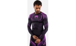 Venum No-Gi 6.0 Long Sleeve Rashguard - Black/Purple