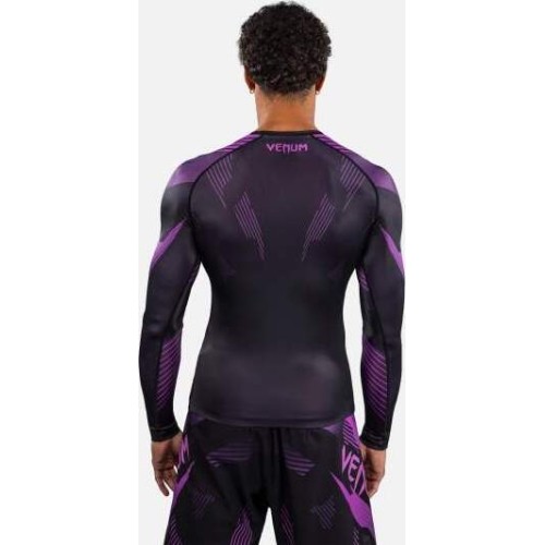 Venum No-Gi 6.0 Long Sleeve Rashguard - Black/Purple