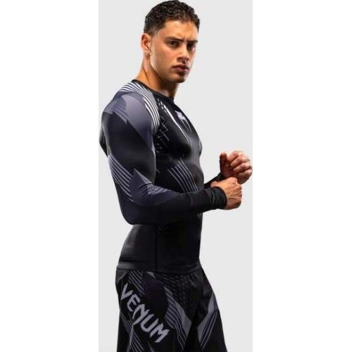Venum No-Gi 6.0 Long Sleeve Rashguard - Black/White