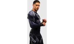 Venum No-Gi 6.0 Long Sleeve Rashguard - Black/White