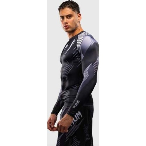 Venum No-Gi 6.0 Long Sleeve Rashguard - Black/White