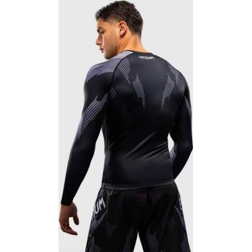 Venum No-Gi 6.0 Long Sleeve Rashguard - Black/White