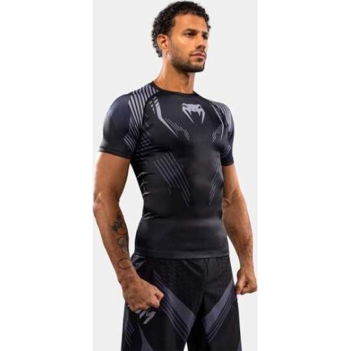 Venum No-Gi 6.0 Short Sleeve Rashguard - Black/Grey