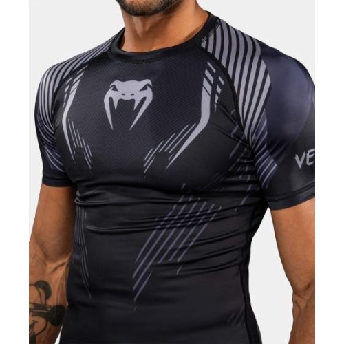 Venum No-Gi 6.0 Short Sleeve Rashguard - Black/Grey