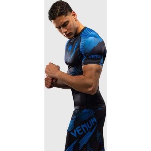 Venum No-Gi 6.0 Short Sleeve Rashguard - Black/Blue