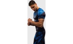 Venum No-Gi 6.0 Short Sleeve Rashguard - Black/Blue