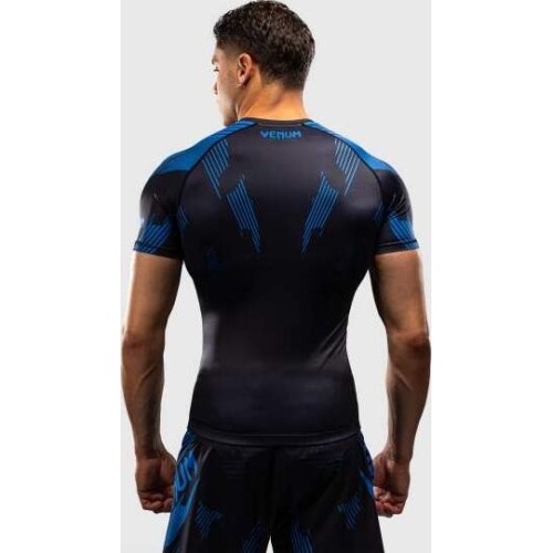 Venum No-Gi 6.0 Short Sleeve Rashguard - Black/Blue
