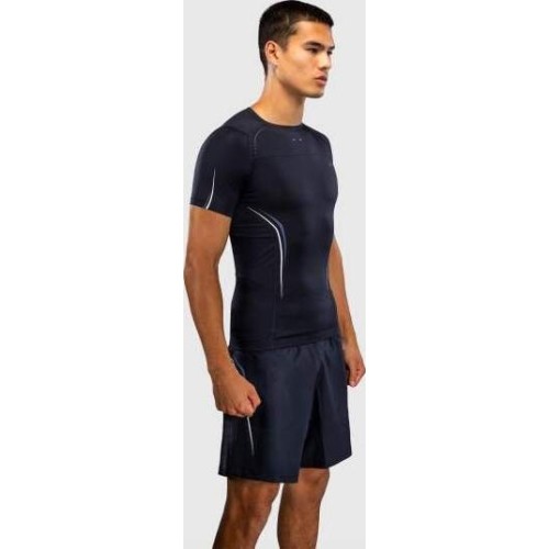 Venum G-Core Short Sleeve Rashguard - Navy Blue/White