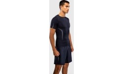 Venum G-Core Short Sleeve Rashguard - Navy Blue/White