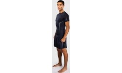 Venum G-Core Short Sleeve Rashguard - Navy Blue/White