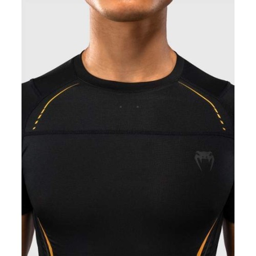 Venum G-Core Short Sleeve Rashguard - Black/Gold