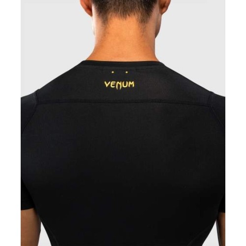 Venum G-Core Short Sleeve Rashguard - Black/Gold