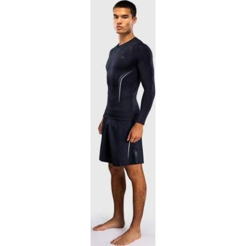 Venum G-Core Long Sleeve Rashguard - Navy Blue/White