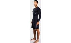 Venum G-Core Long Sleeve Rashguard - Navy Blue/White
