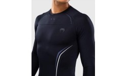 Venum G-Core Long Sleeve Rashguard - Navy Blue/White