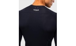 Venum G-Core Long Sleeve Rashguard - Navy Blue/White