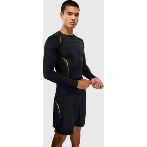 Venum G-Core Long Sleeve Rashguard - Black/Gold