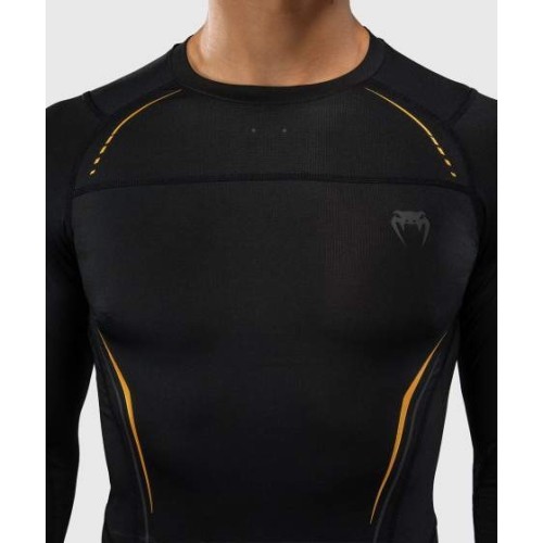 Venum G-Core Long Sleeve Rashguard - Black/Gold