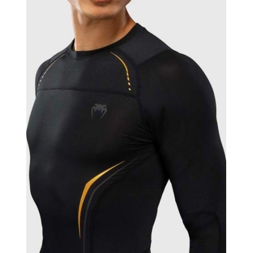 Venum G-Core Long Sleeve Rashguard - Black/Gold