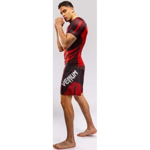 Venum Galactic 3.0 Short Sleeve Rashguard - Red/Silver