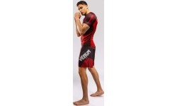 Venum Galactic 3.0 Short Sleeve Rashguard - Red/Silver