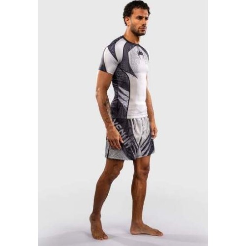Venum Galactic 3.0 Short Sleeve Rashguard - Off-White/Black