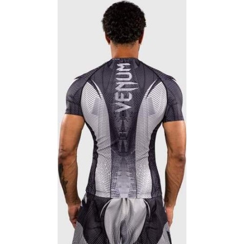 Venum Galactic 3.0 Short Sleeve Rashguard - Off-White/Black