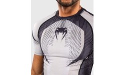 Venum Galactic 3.0 Short Sleeve Rashguard - Off-White/Black