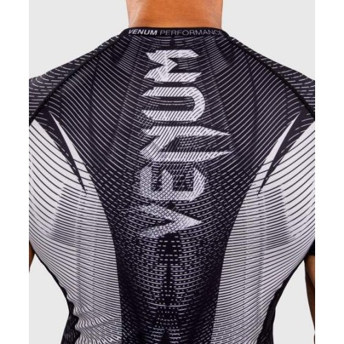 Venum Galactic 3.0 Short Sleeve Rashguard - Off-White/Black