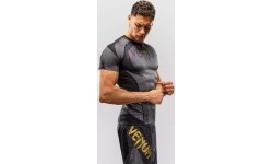 Venum Galactic 3.0 Short Sleeve Rashguard - Black/Gold