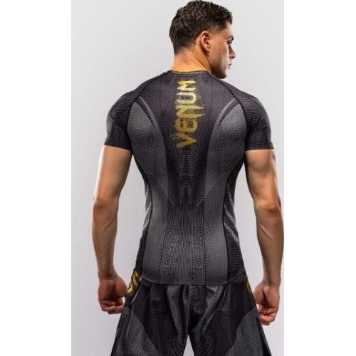 Venum Galactic 3.0 Short Sleeve Rashguard - Black/Gold