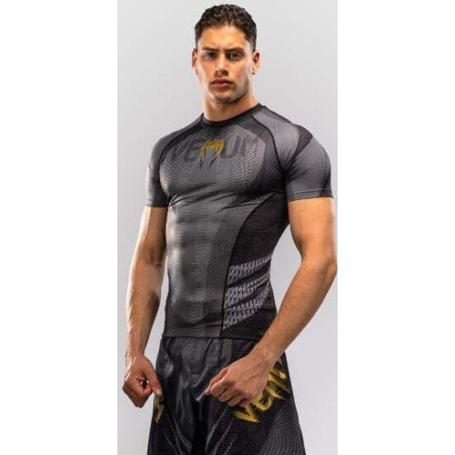 Venum Galactic 3.0 Short Sleeve Rashguard - Black/Gold