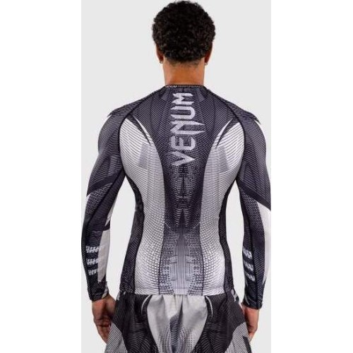 Venum Galactic 3.0 Long Sleeve Rashguard - Off-White/Black