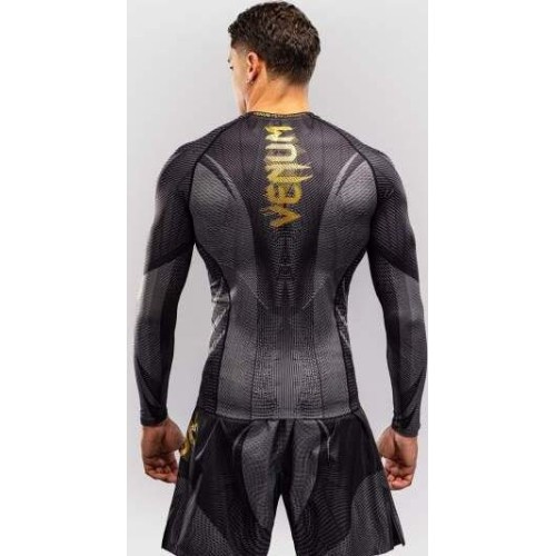 Venum Galactic 3.0 Long Sleeve Rashguard - Black/Gold